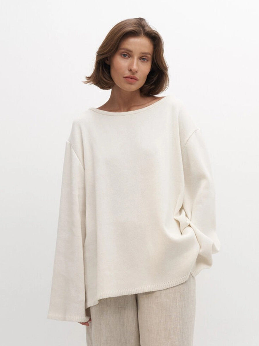 Giselle | Pull en tricot dos nu oversize pour femmes