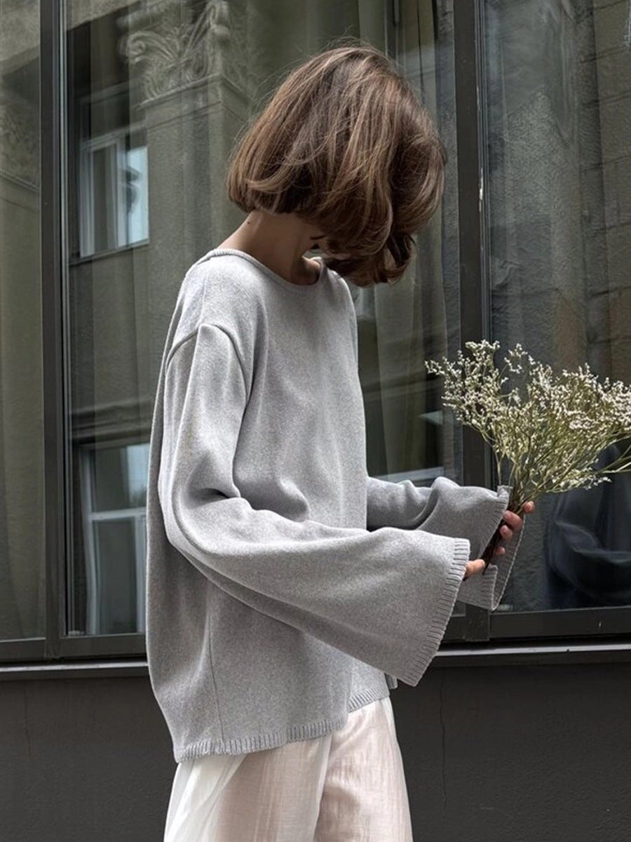 Giselle | Pull en tricot dos nu oversize pour femmes