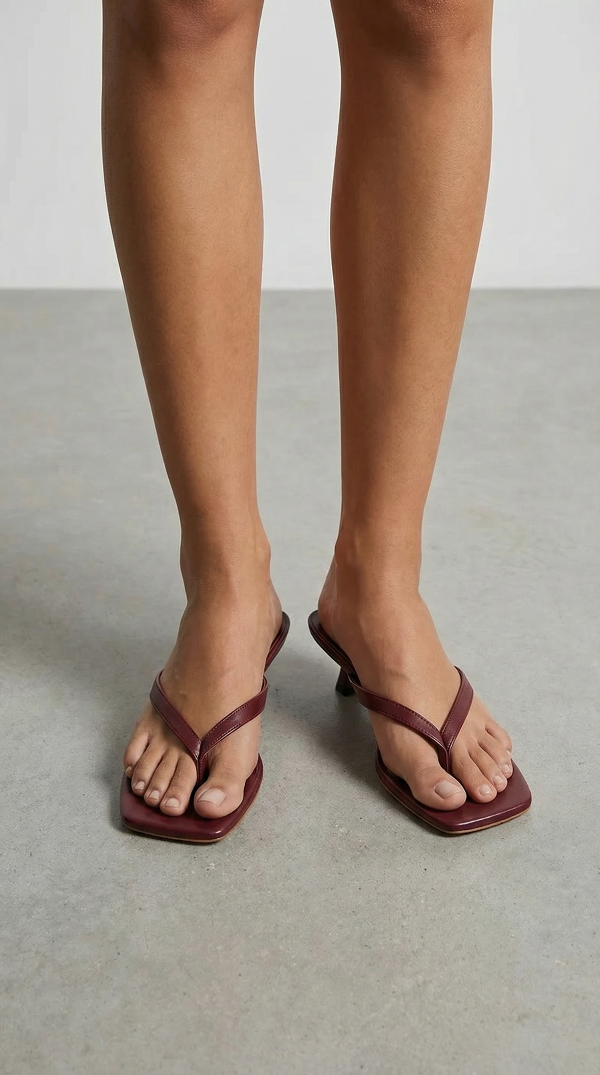 Ieza | Sandales Mules à Talon Kitten à Lanières pour Femmes
