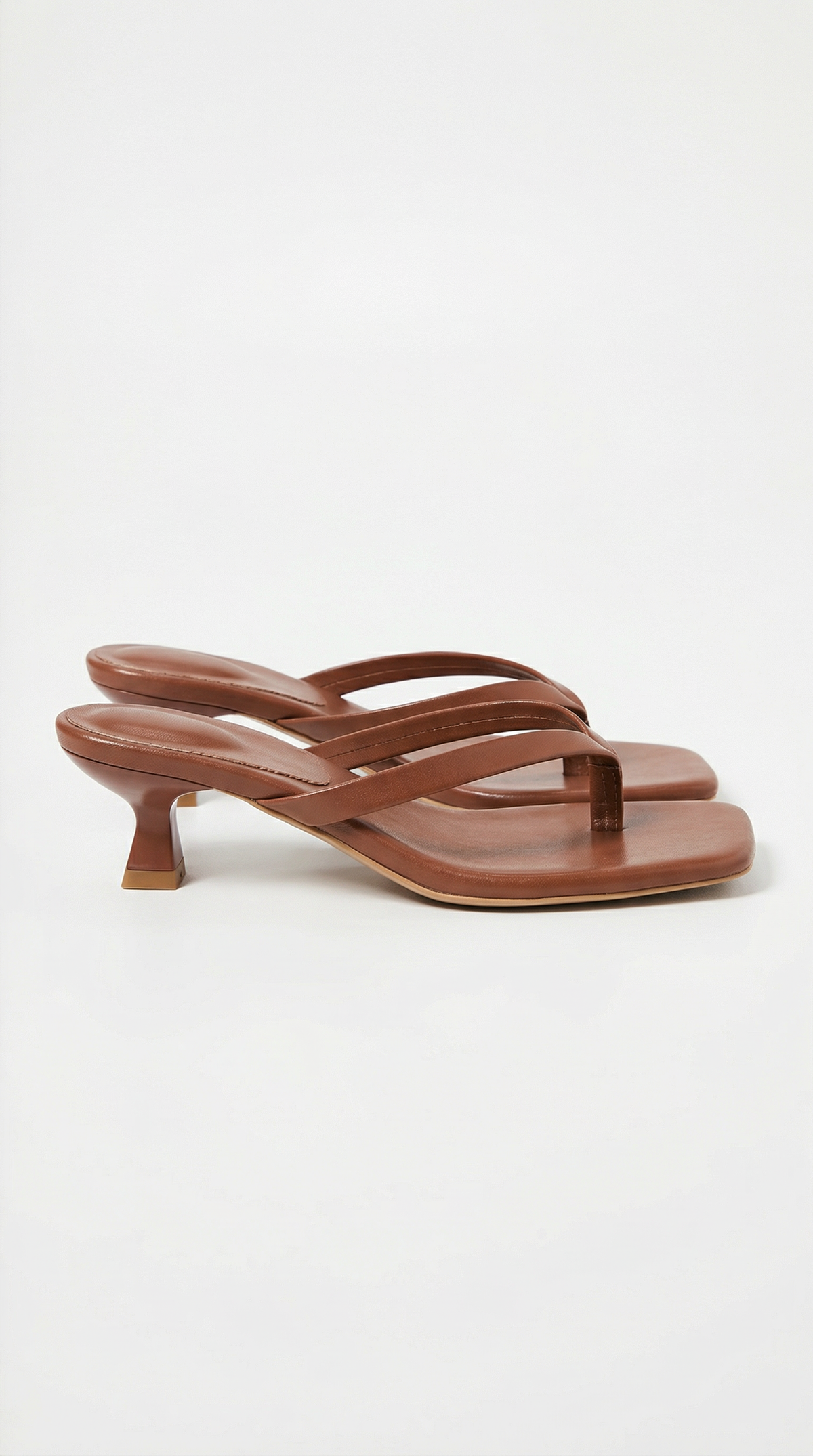 Ieza | Sandales Mules à Talon Kitten à Lanières pour Femmes