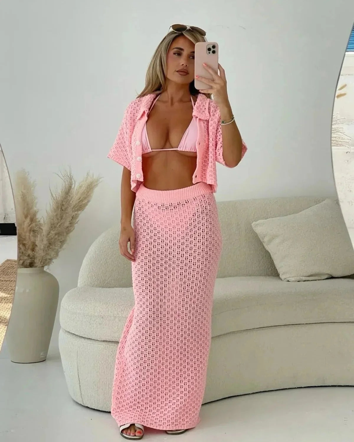 Isolde | Ensemble de couverture en crochet pour femmes pour les vacances d'été