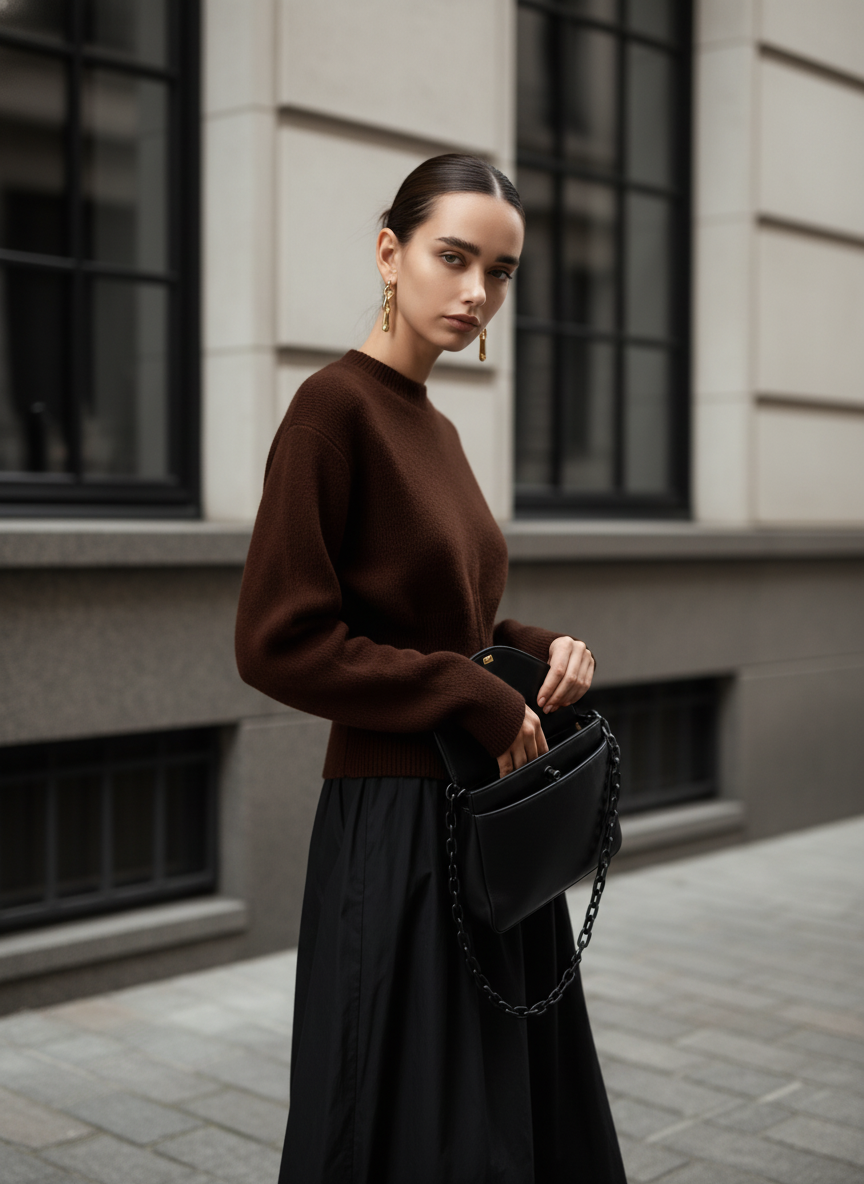 Kallie | Pull en tricot côtelé à manches longues avec fente avant pour femmes