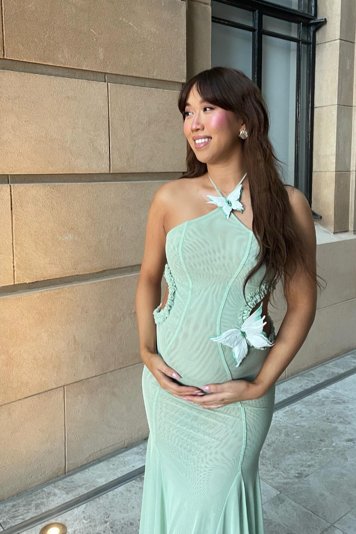 Kaylani | Robe Maxi à Découpes Papillon pour Invitées de Mariage