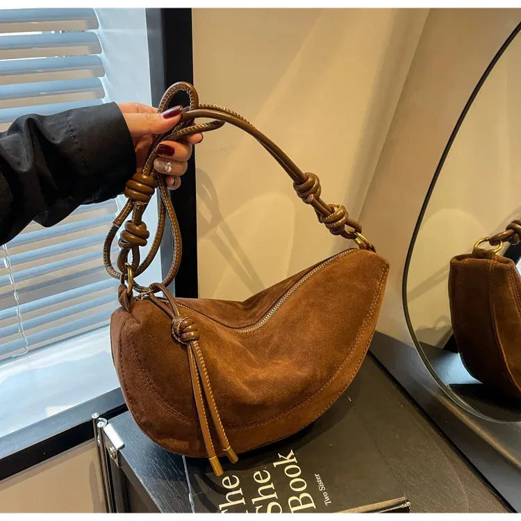 Loretta | Sac à bandoulière en faux suède pour femmes