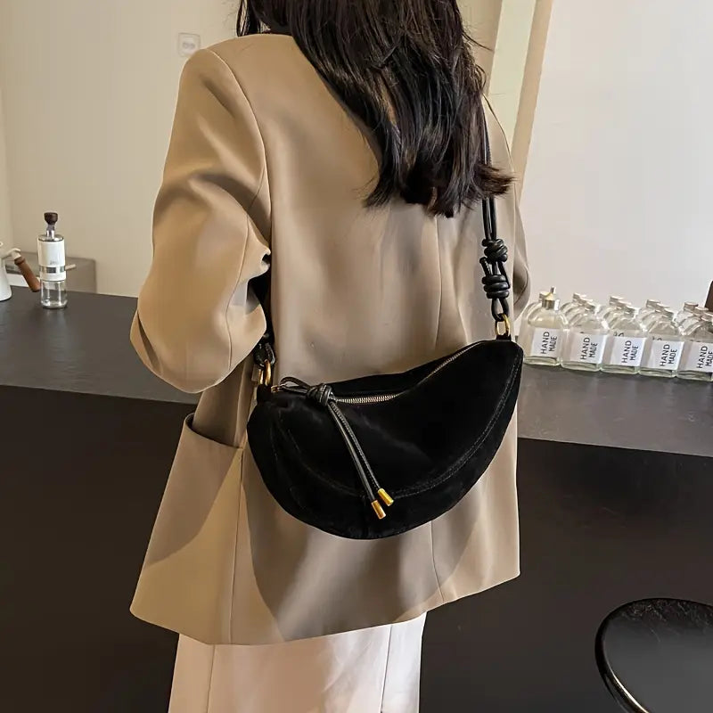 Loretta | Sac à bandoulière en faux suède pour femmes