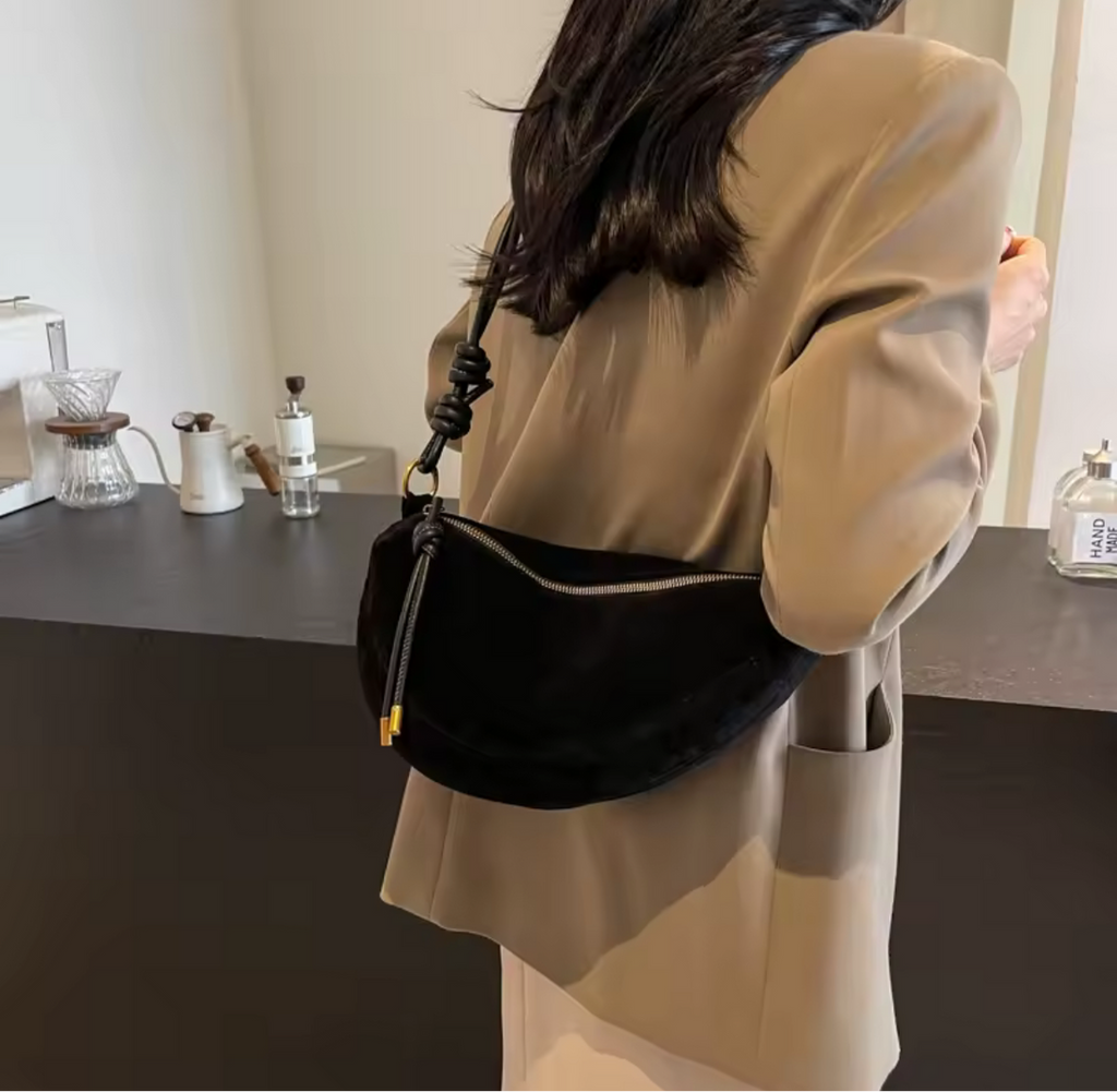 Loretta | Sac à bandoulière en faux suède pour femmes