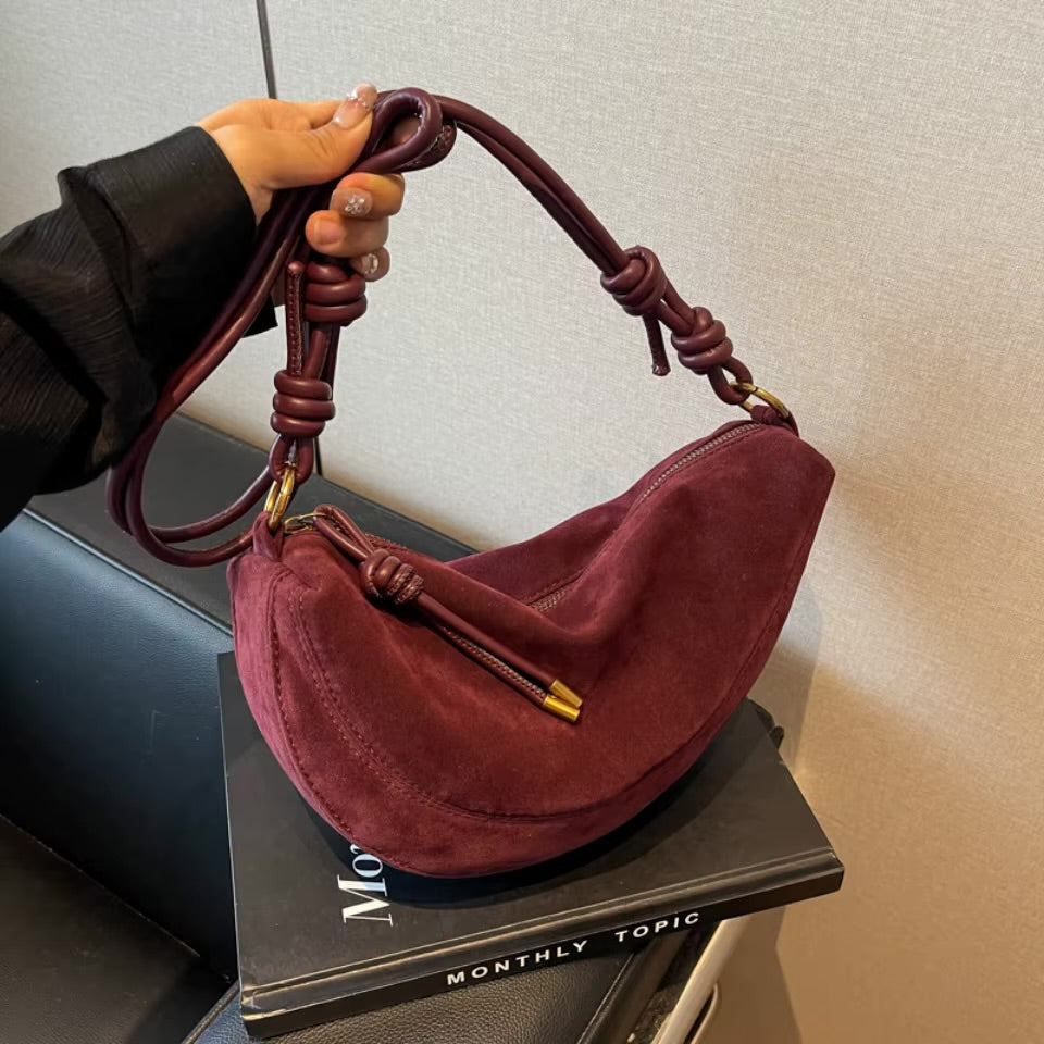 Loretta | Sac à bandoulière en faux suède pour femmes