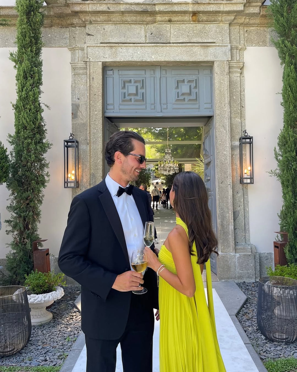 Makayla | Robe Maxi Plissée Sans Manches pour Invitées de Mariage