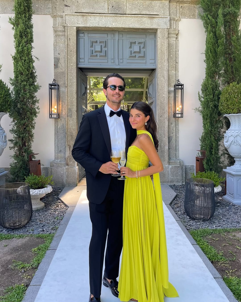 Makayla | Robe Maxi Plissée Sans Manches pour Invitées de Mariage