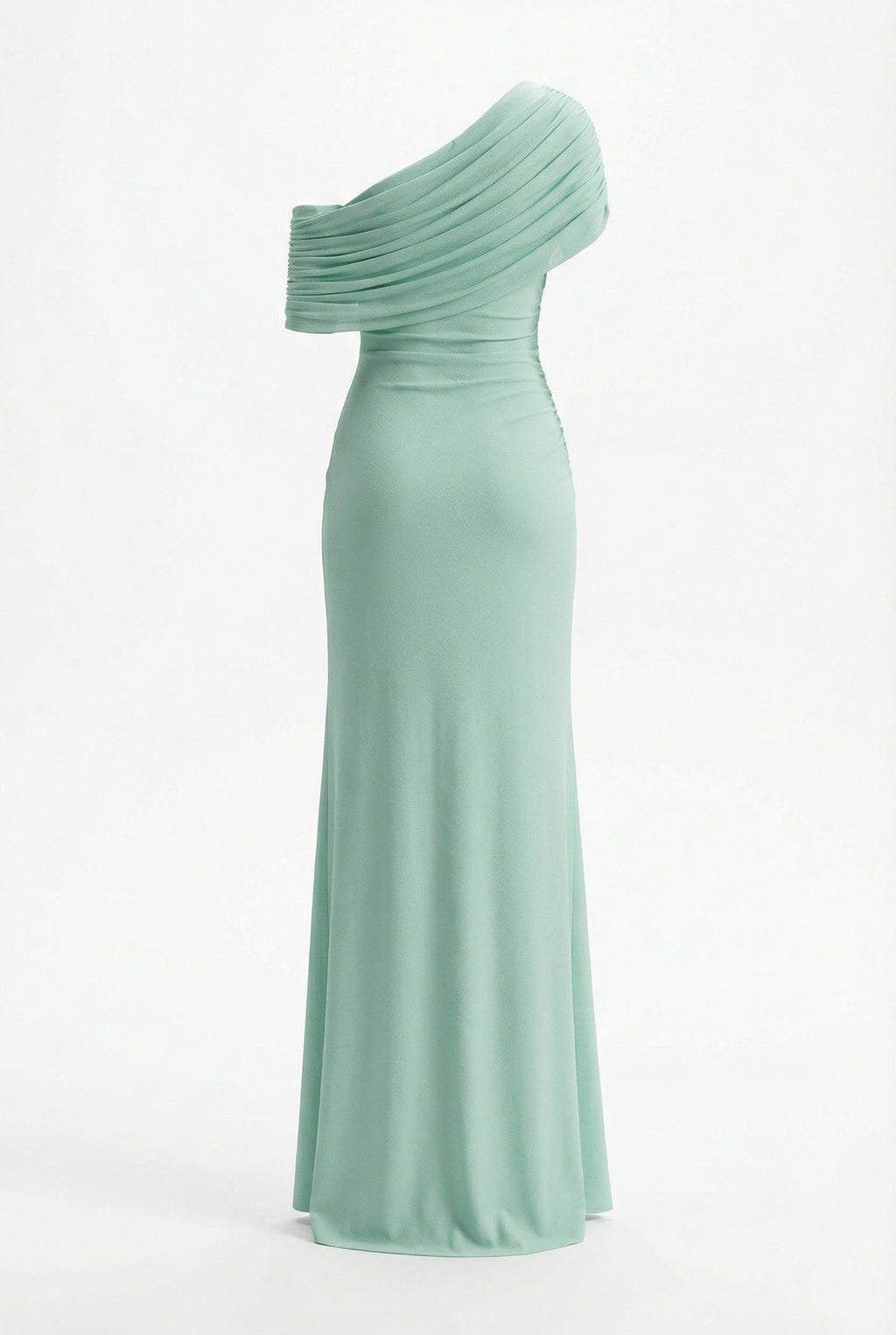 Melanie | Robe de soirée maxi drapée à épaules dénudées pour femmes
