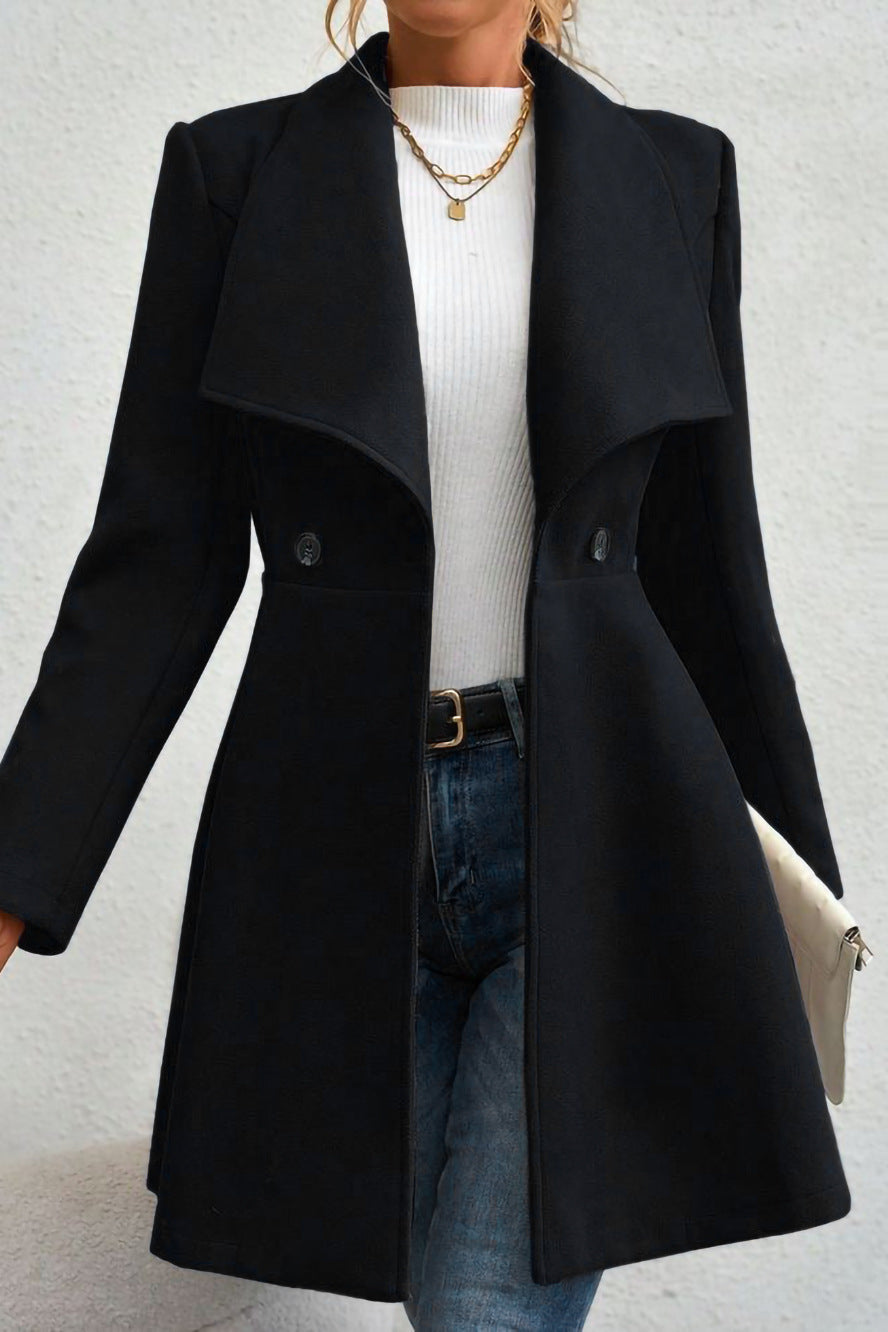 Meredith | Veste longue à col châle ouvert pour femmes