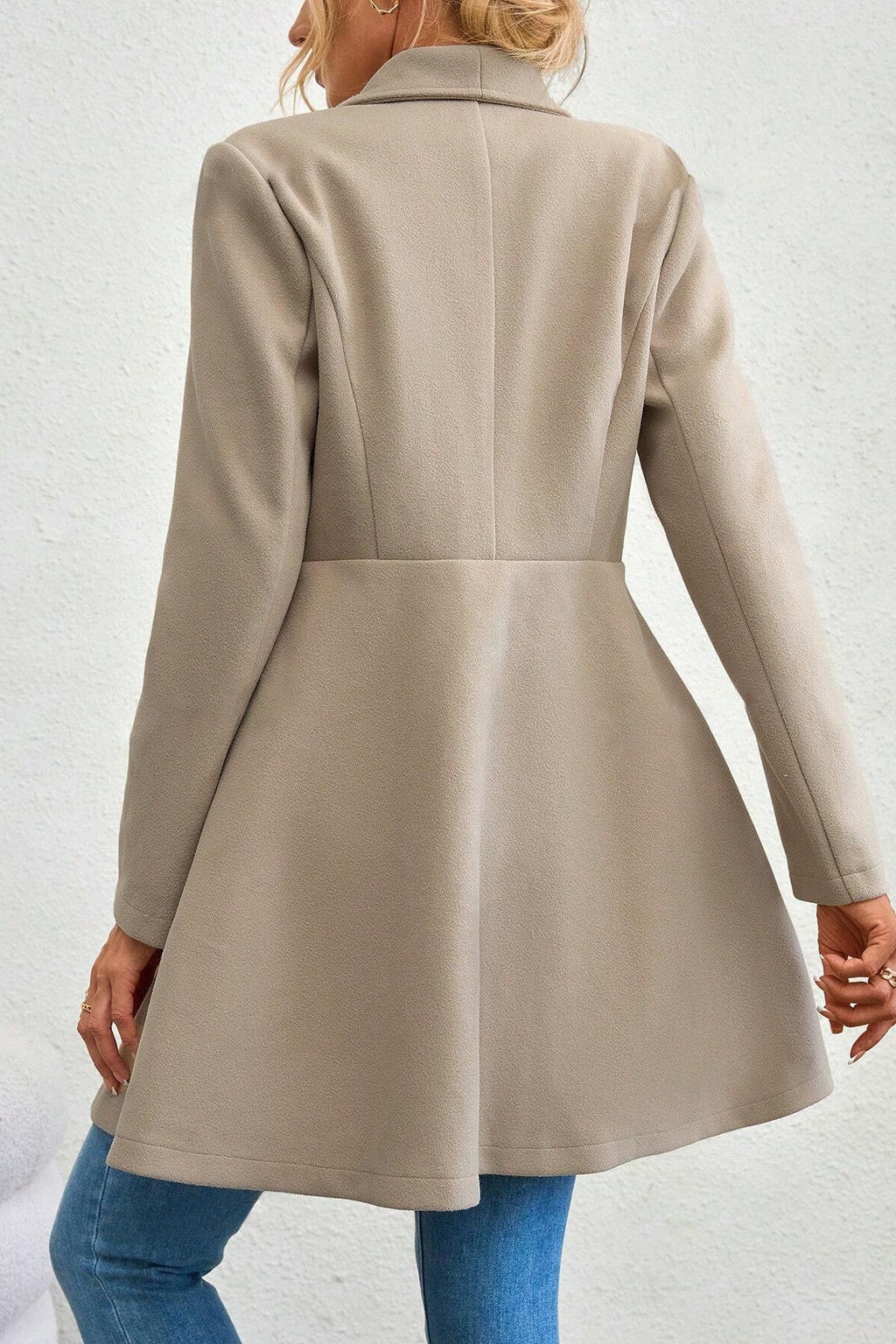 Meredith | Veste longue à col châle ouvert pour femmes