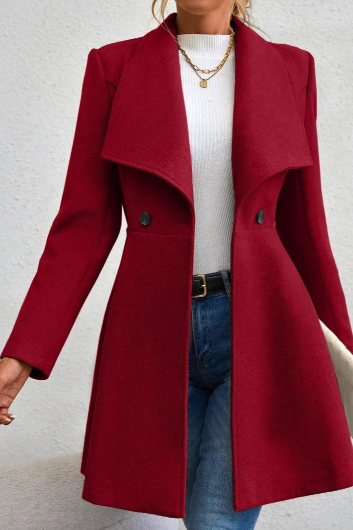 Meredith | Veste longue à col châle ouvert pour femmes