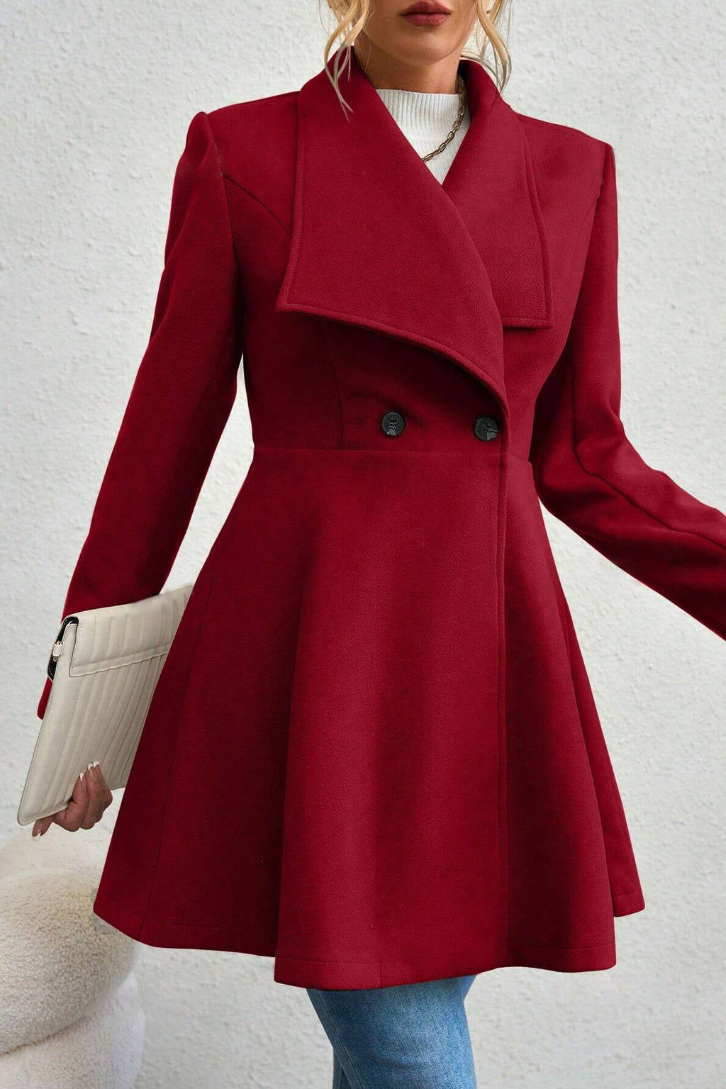 Meredith | Veste longue à col châle ouvert pour femmes
