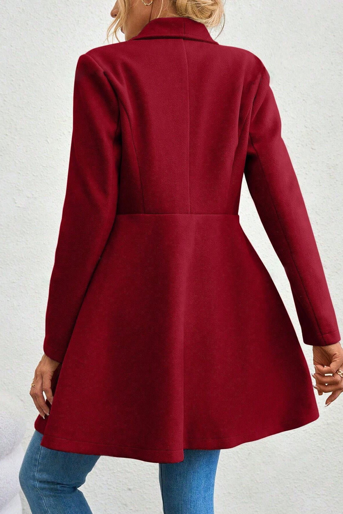 Meredith | Veste longue à col châle ouvert pour femmes