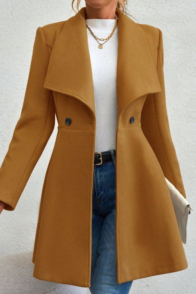 Meredith | Veste longue à col châle ouvert pour femmes