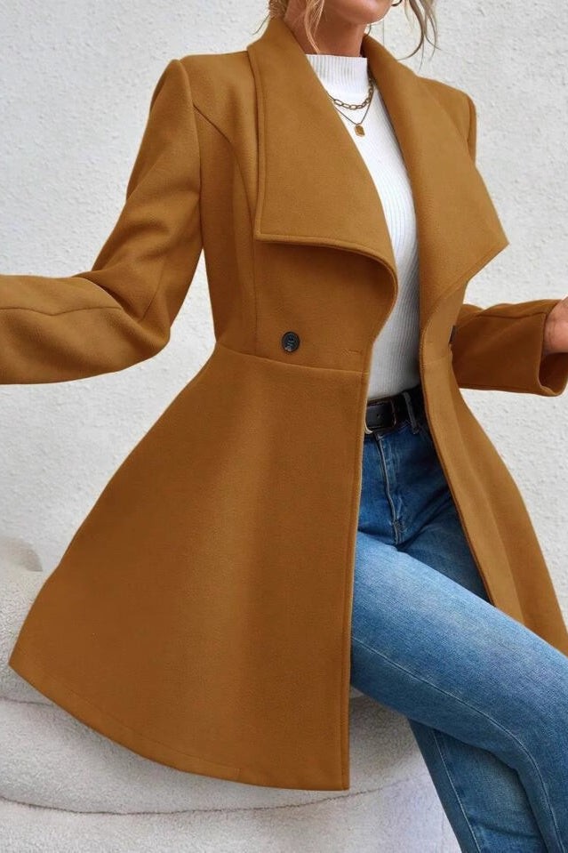 Meredith | Veste longue à col châle ouvert pour femmes