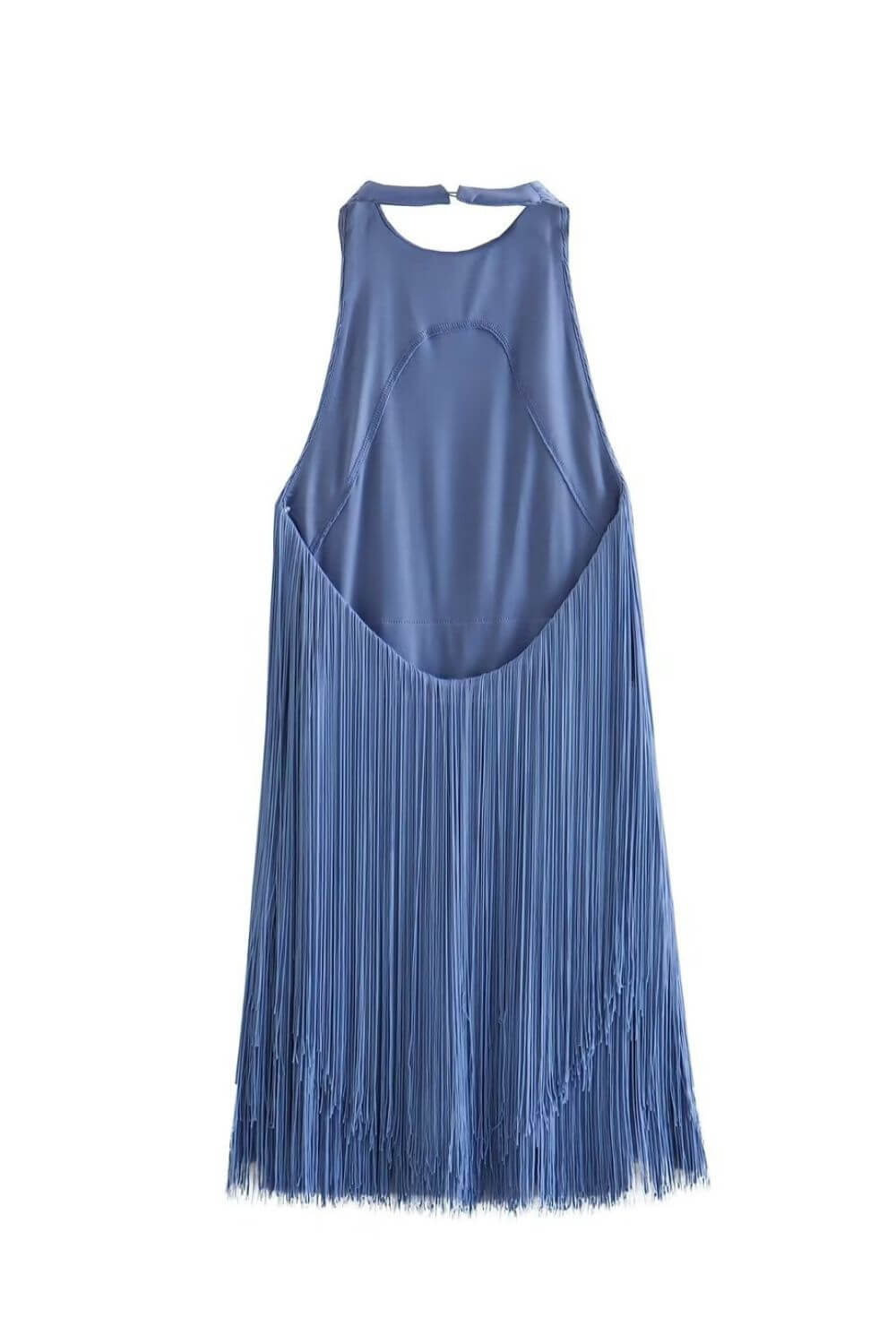 Millie | Robe de Soirée Mini à Franges à Col Halter pour Femme