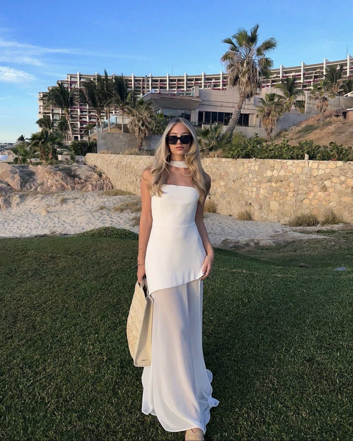 Noella | Robe Maxi Sans Manches pour Invitées de Mariage avec Écharpe