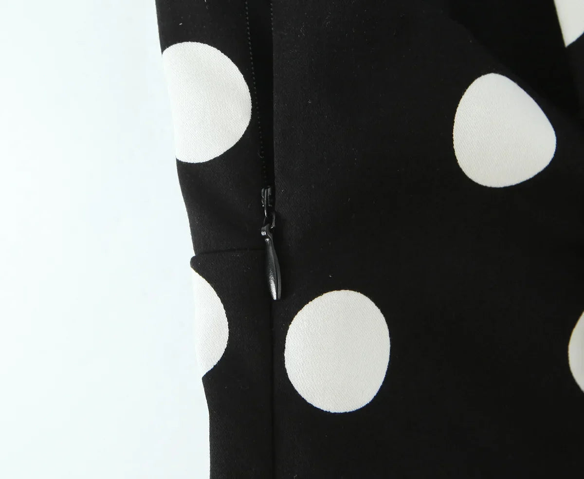 Paige | Haut Halter à Pois Profond V pour Femmes