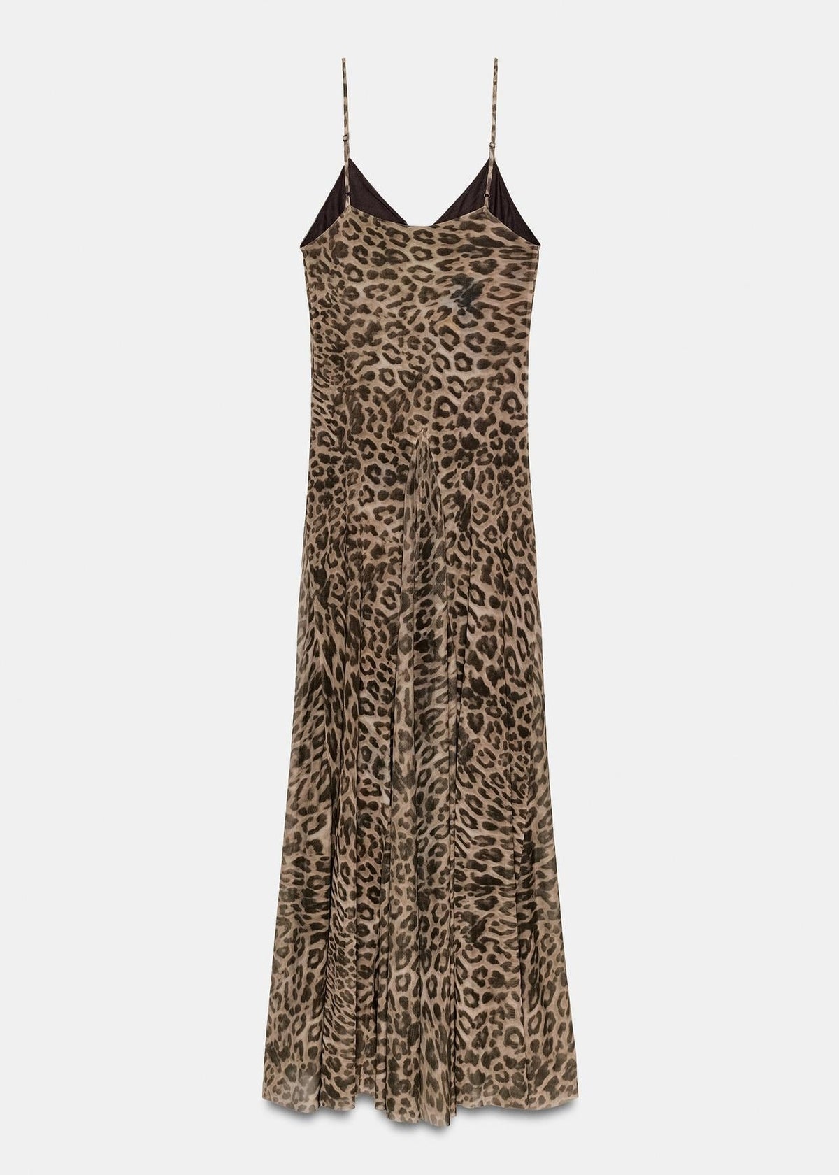 Pixie | Robe Maxi d'Été à Imprimé Léopard pour Femme avec Bretelles Fines