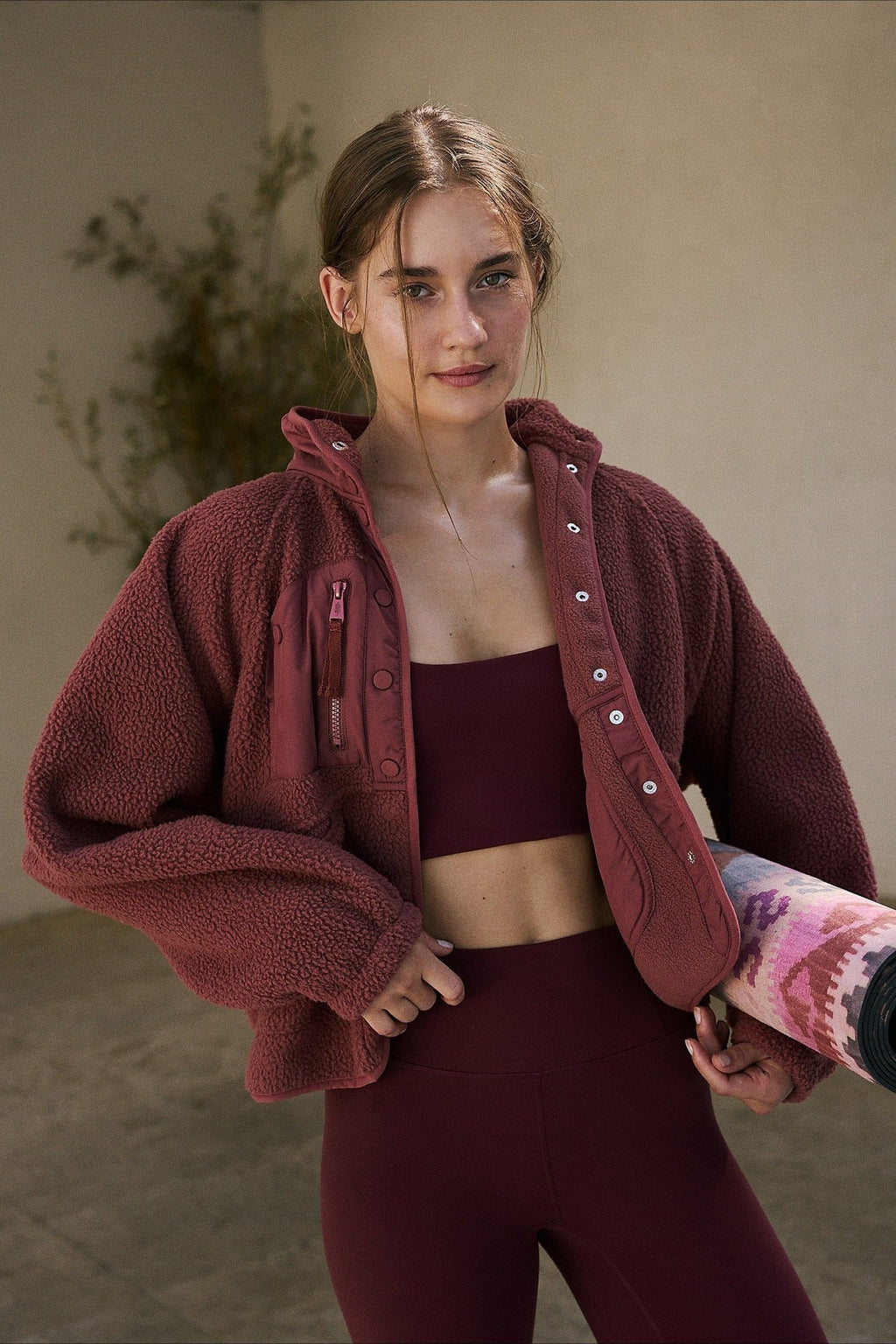 Regine | Veste Teddy en Fleece Sherpa pour Femmes avec Boutons