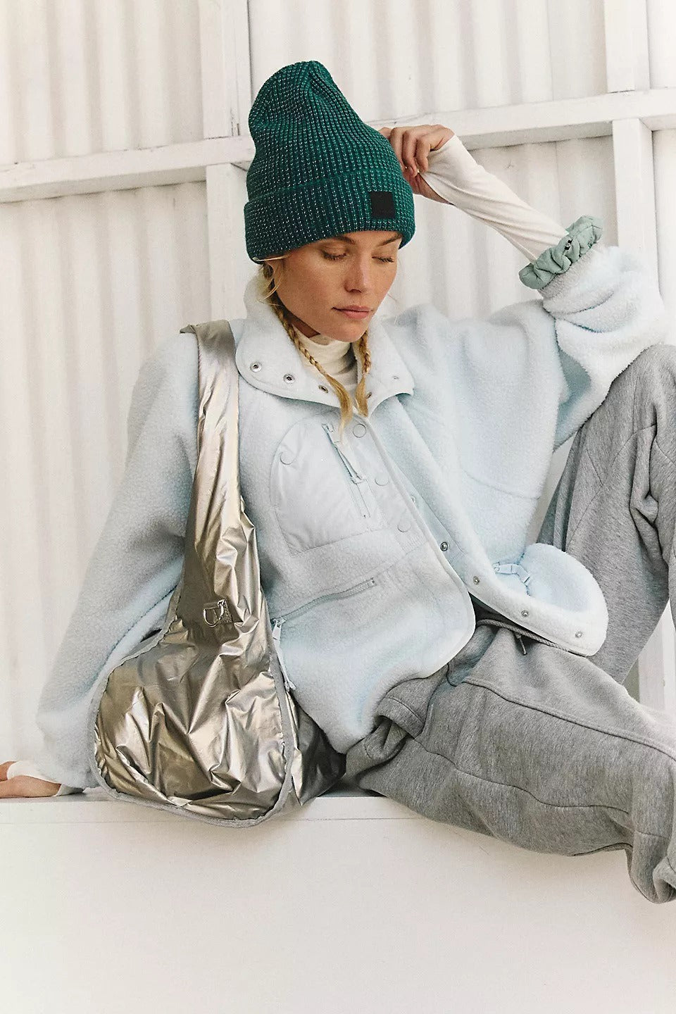 Regine | Veste Teddy en Fleece Sherpa pour Femmes avec Boutons