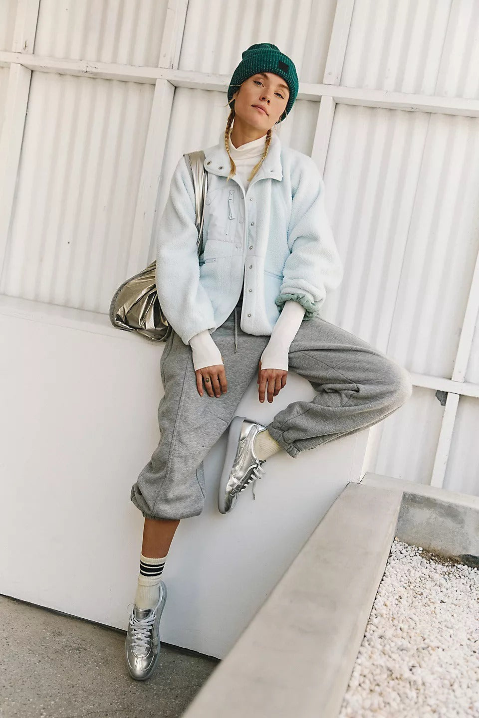 Regine | Veste Teddy en Fleece Sherpa pour Femmes avec Boutons