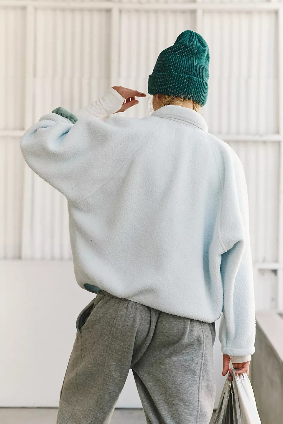 Regine | Veste Teddy en Fleece Sherpa pour Femmes avec Boutons