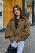 Shannon | Veste utilitaire cropped à col montant pour femmes