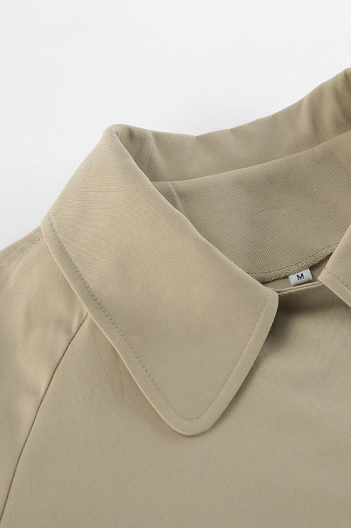 Sonia | Manteau trench à col pointu ceinturé pour femmes