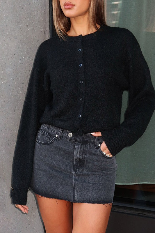 Tamara | Cardigan tricot à boutons et décolleté en V pour femmes