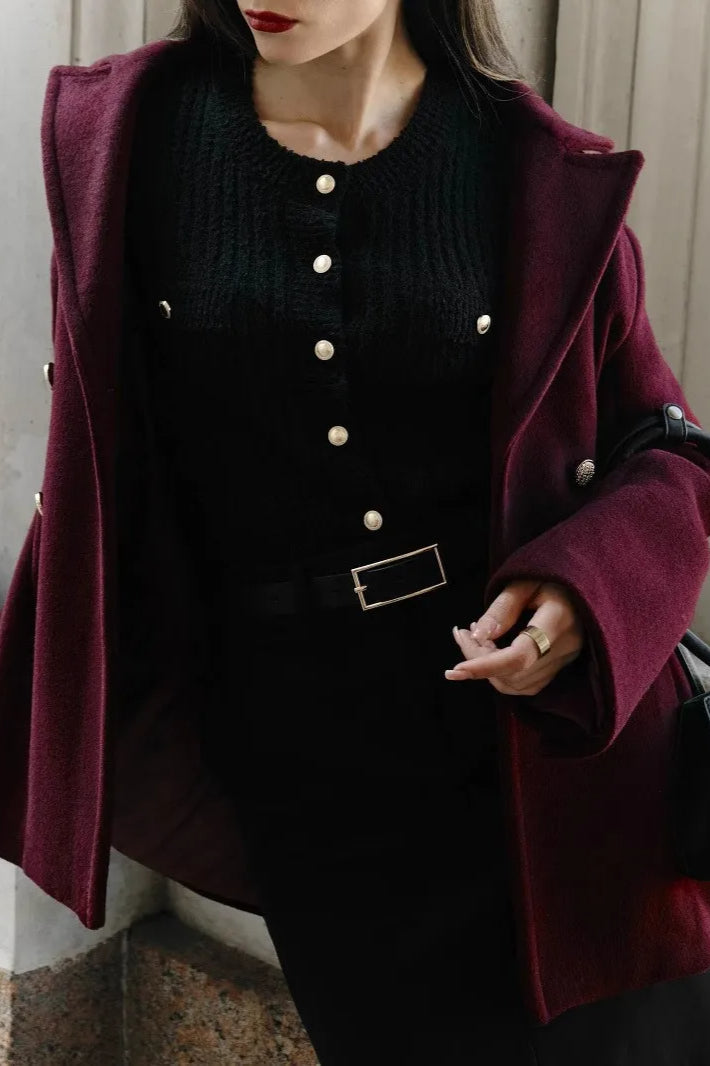 Taryn | Cardigan court à boutons en tricot texturé pour femmes