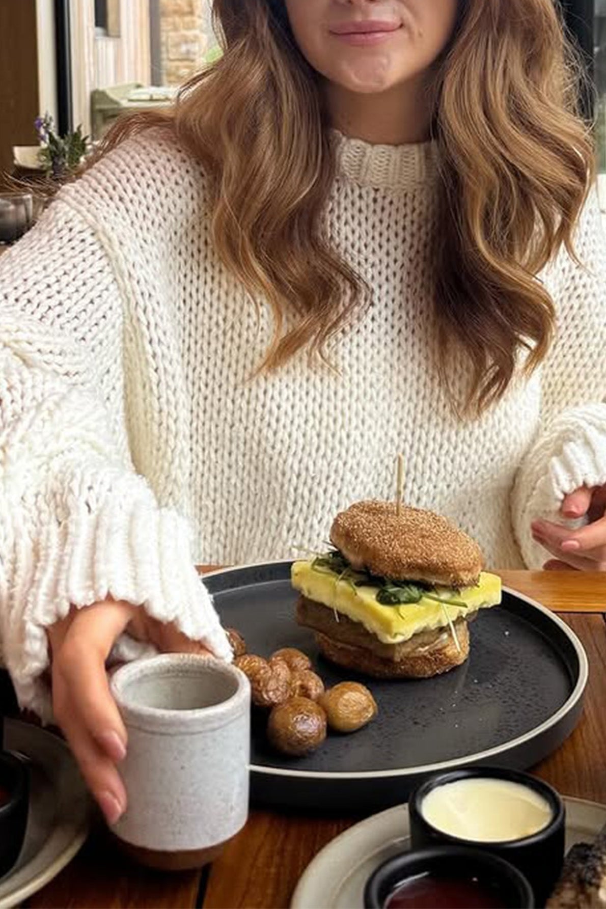 Vida | Pull Chunky à Épaules Tombantes pour Femmes à Manches Longues