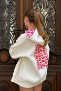 Xanthe | Sweat à capuche graphique oversize à manches longues pour femmes