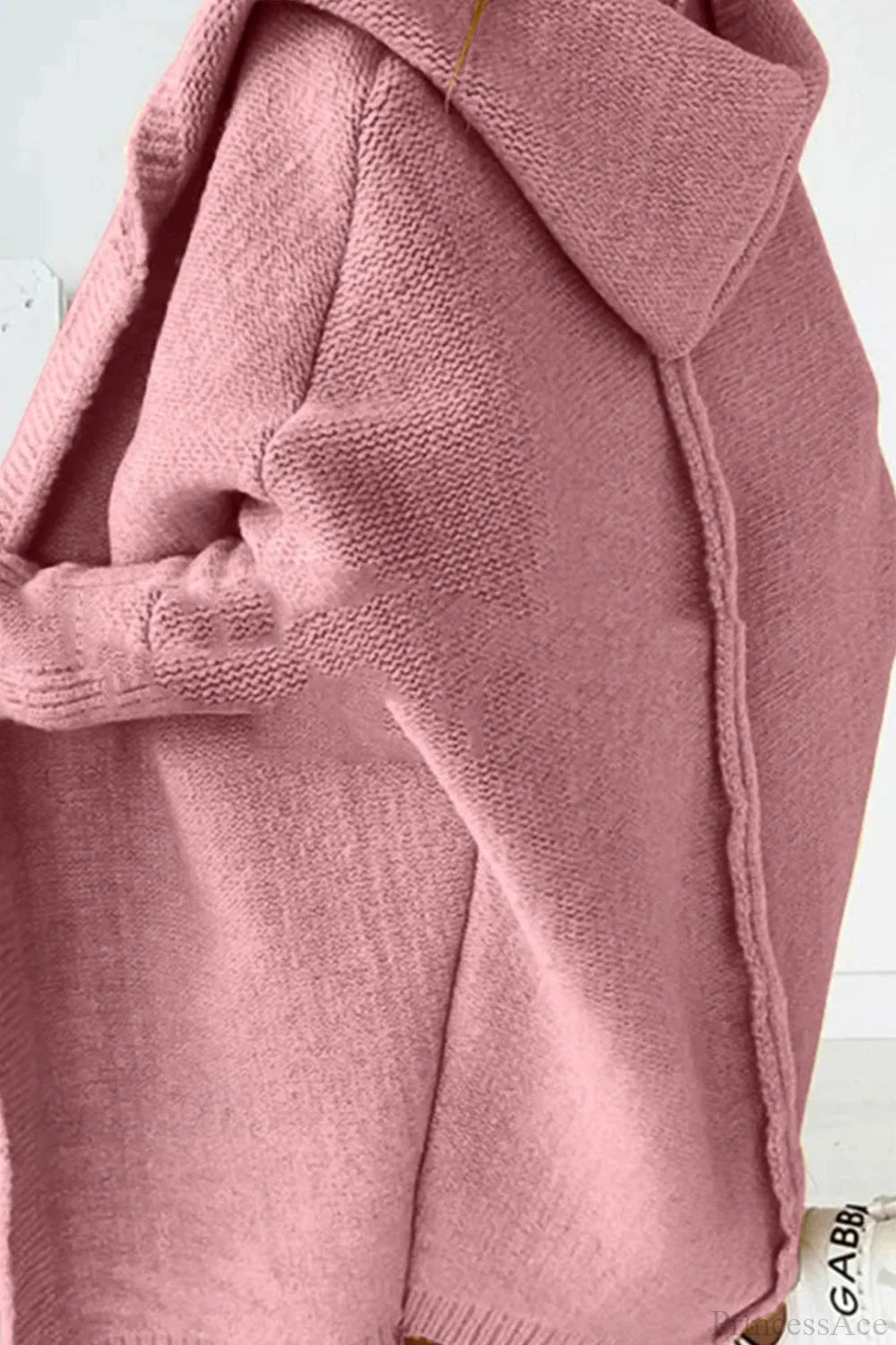 Yasmin | Cardigan long en tricot ouvert à capuche pour femmes
