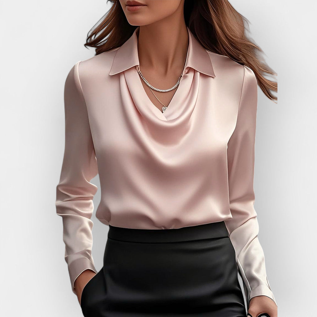 Blouses pour femmes | Chemisier pour femmes | Col en cascade & allure soignée