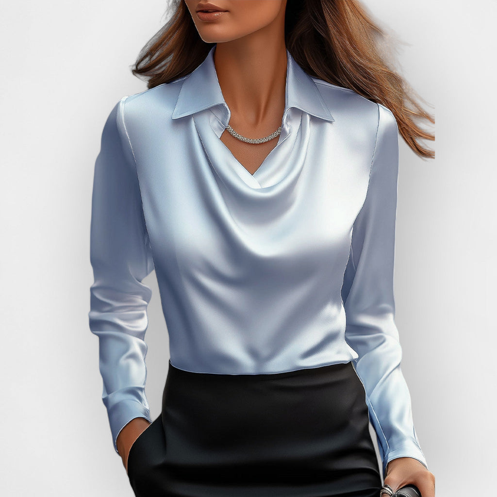 Blouses pour femmes | Chemisier pour femmes | Col en cascade & allure soignée