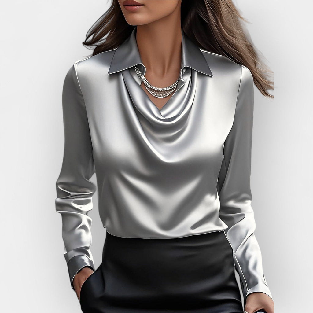 Blouses pour femmes | Chemisier pour femmes | Col en cascade & allure soignée