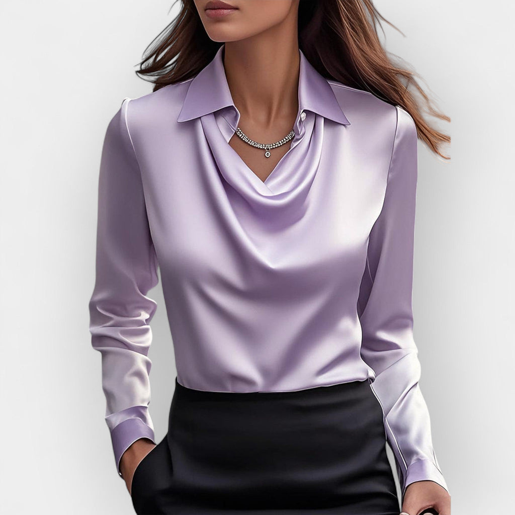 Blouses pour femmes | Chemisier pour femmes | Col en cascade & allure soignée