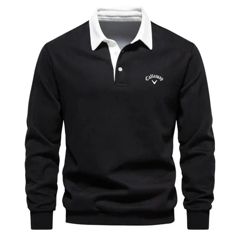 Sebastian | Polo pull élégant pour hommes avec col contrasté