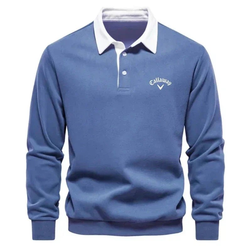 Sebastian | Polo pull élégant pour hommes avec col contrasté