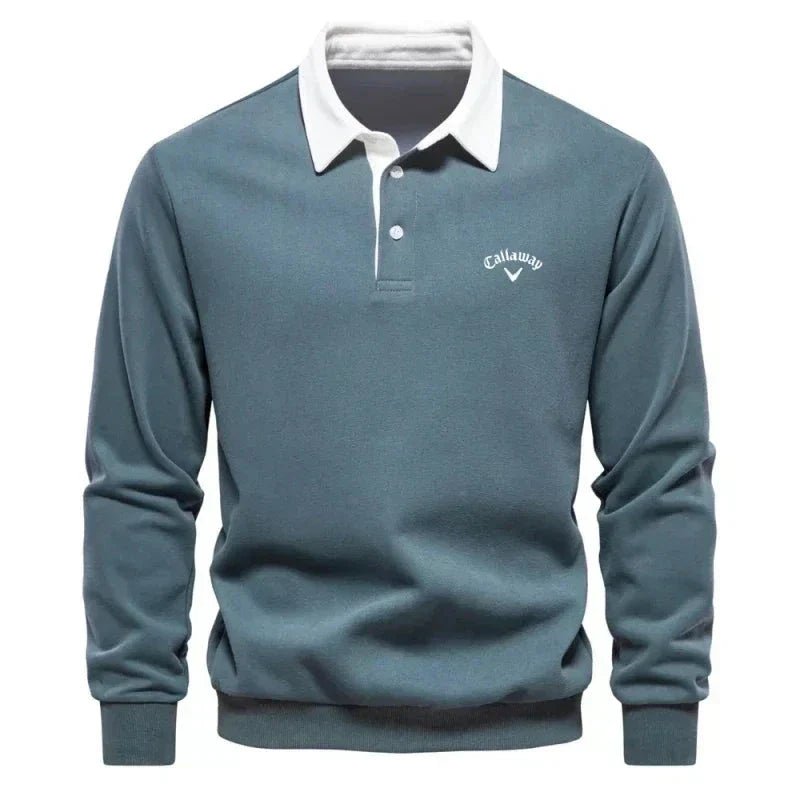 Sebastian | Polo pull élégant pour hommes avec col contrasté
