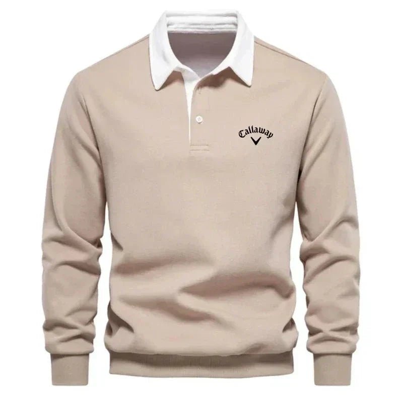 Sebastian | Polo pull élégant pour hommes avec col contrasté