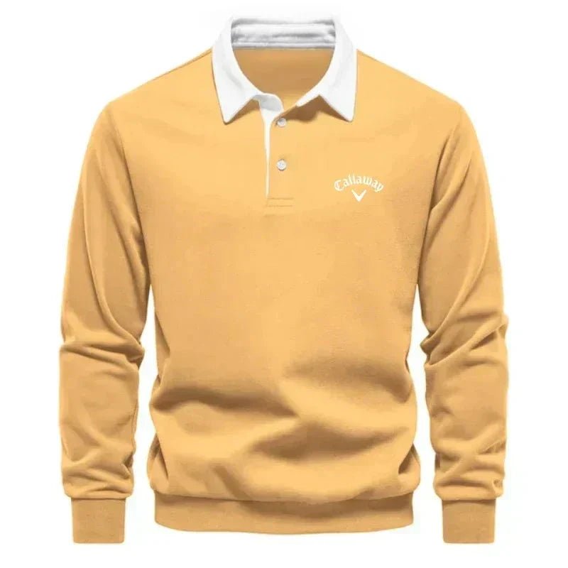 Sebastian | Polo pull élégant pour hommes avec col contrasté