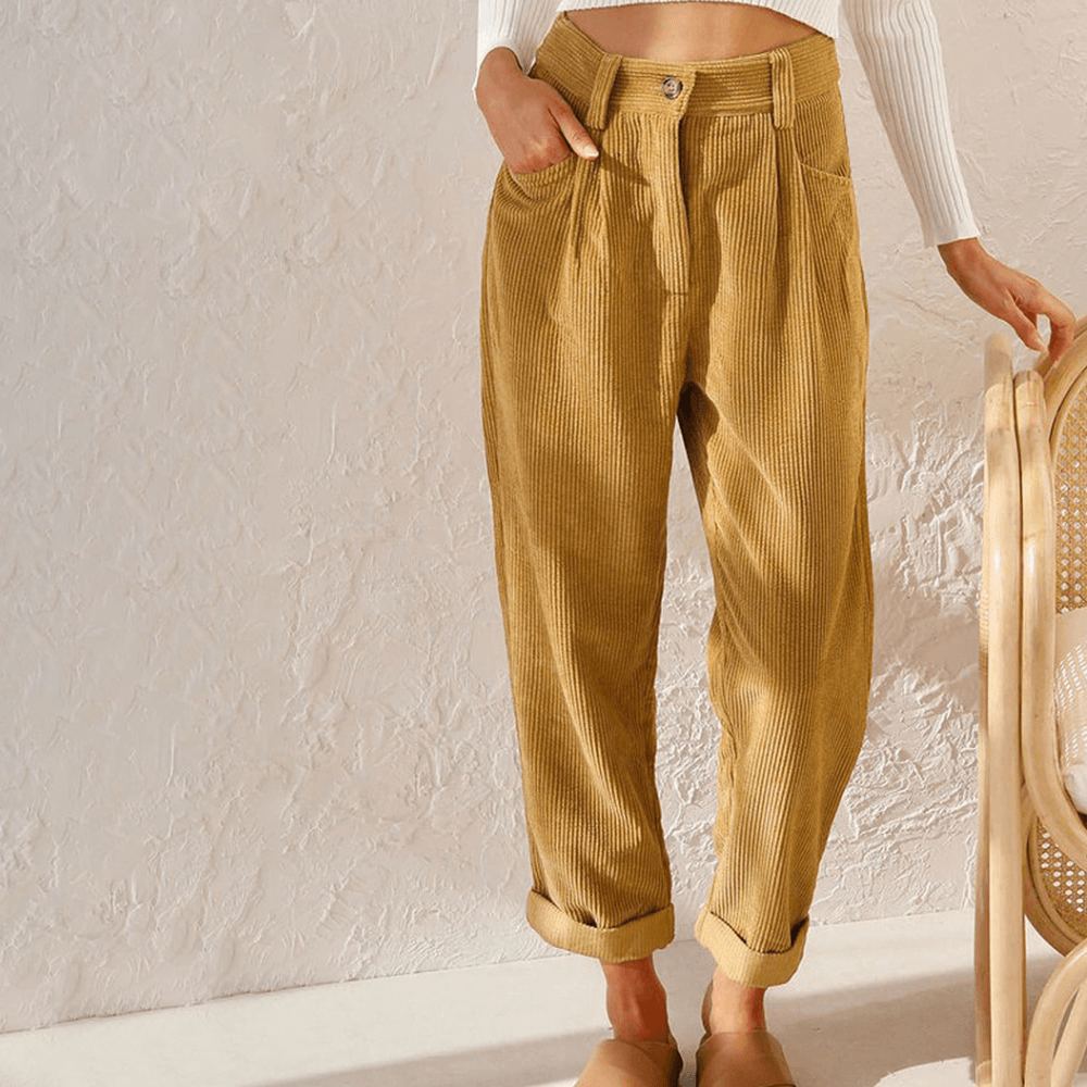 Pantalons en velours côtelé pour femmes de haute qualité