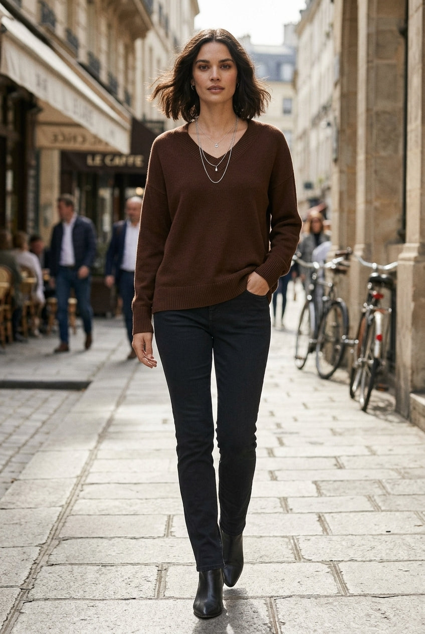 Pull Confort V-Cou Quotidien