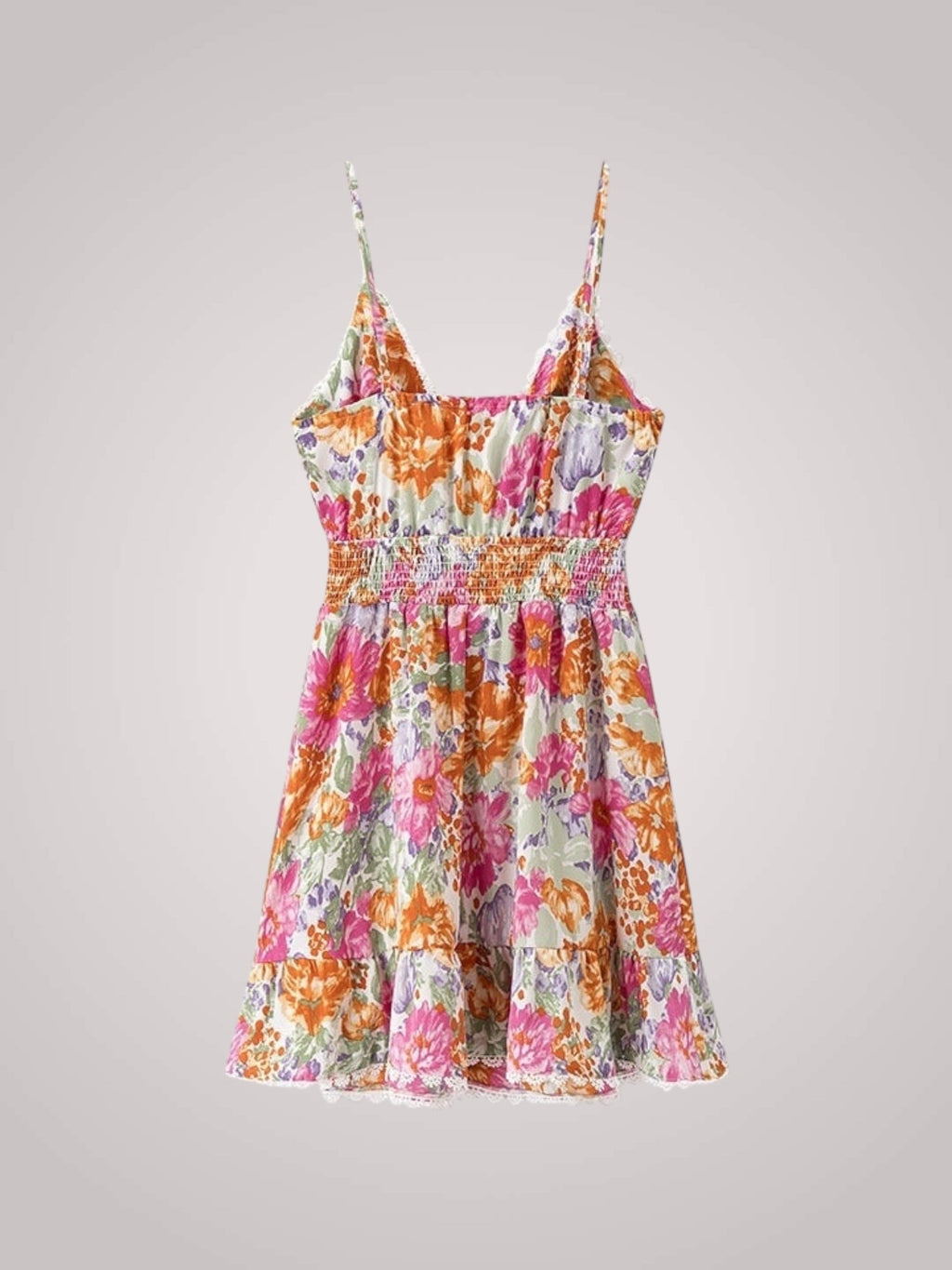 Rosie | Robe mini fleurie pour femmes avec ourlet volanté