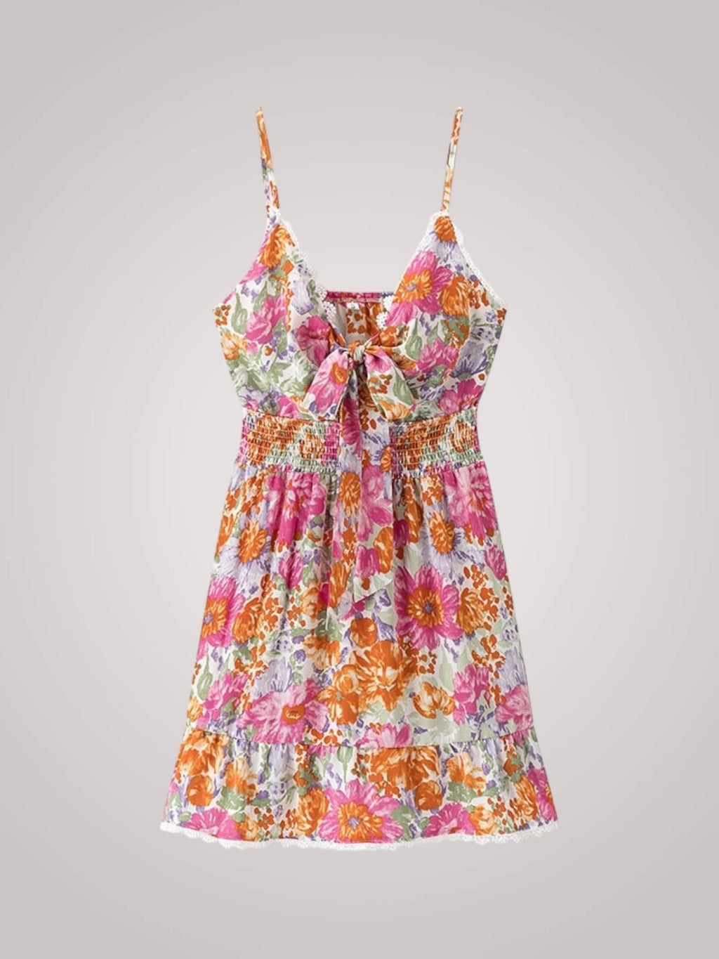 Rosie | Robe mini fleurie pour femmes avec ourlet volanté