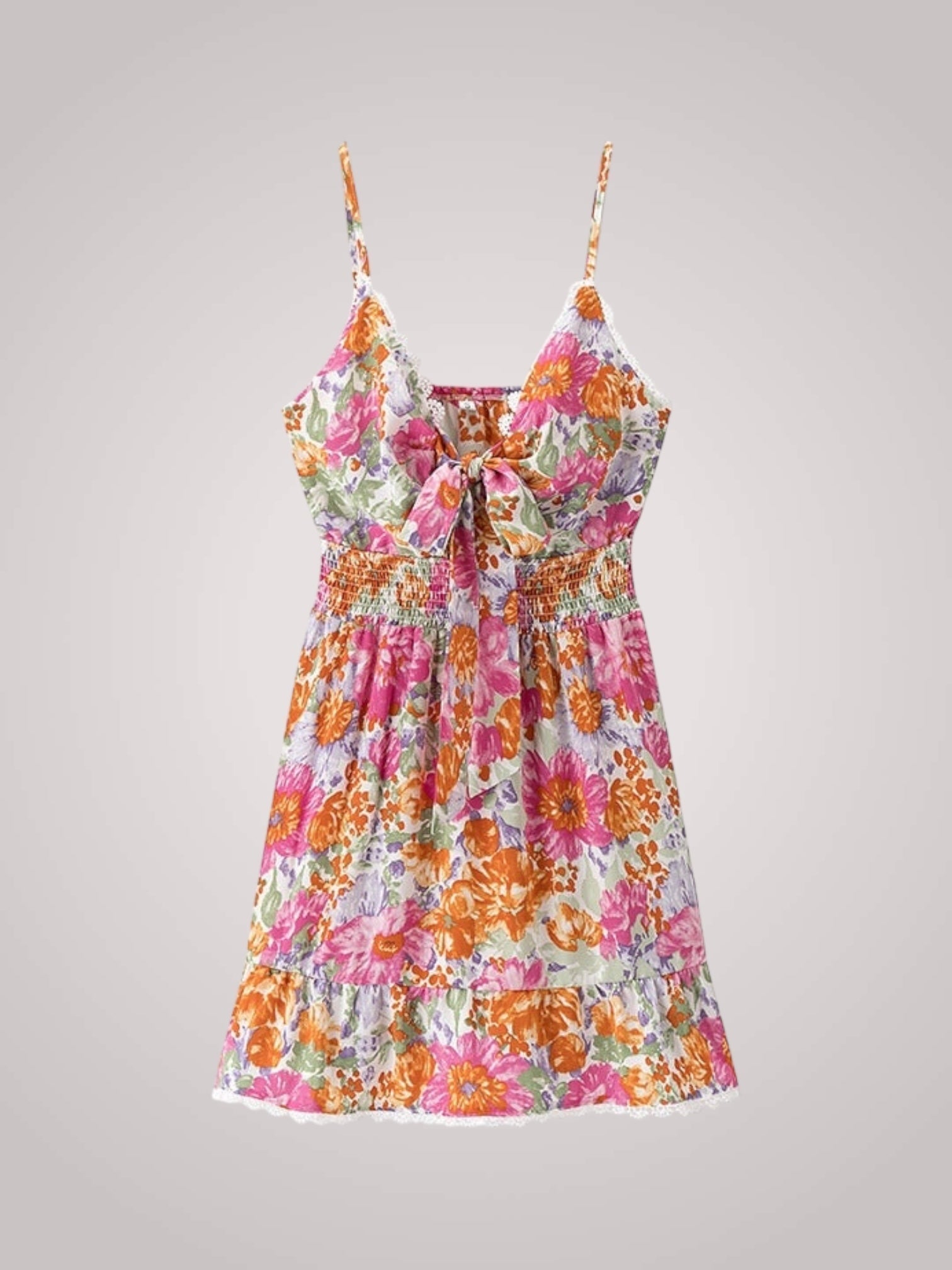 Rosie | Robe mini fleurie pour femmes avec ourlet volanté